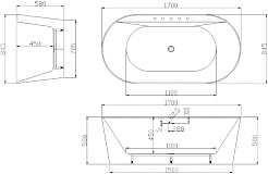 Esbano Акриловая ванна Vigo SM 170x84.5 – фотография-2